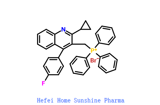 [2-साइक्लोप्रोपिल-4-(4-फ्लोरोफेनेल)-क्विनोलिन-3-इलमिथाइल]-त्रिफेनिल-फॉस्फोनियम ब्रोमाइड कैस 154057-58-6