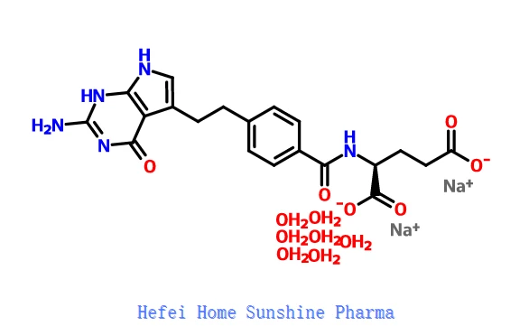 N-[4-[2-(2-अमीनो-4, 7-डिहाइड्रो-4-ऑक्सो-3H-pyrrolo[2,3-d]pyrimidin-5-yl) ethyl]बेंजोइल]-एल-ग्लूटामिक एसिड डिसोडियम साल्ट हाइड्रेट CAS 357166-29-1